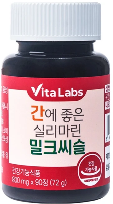 VitaLabs 간에 좋은 실리마린 밀크씨슬 72g, 90정, 1개 - 쿠팡