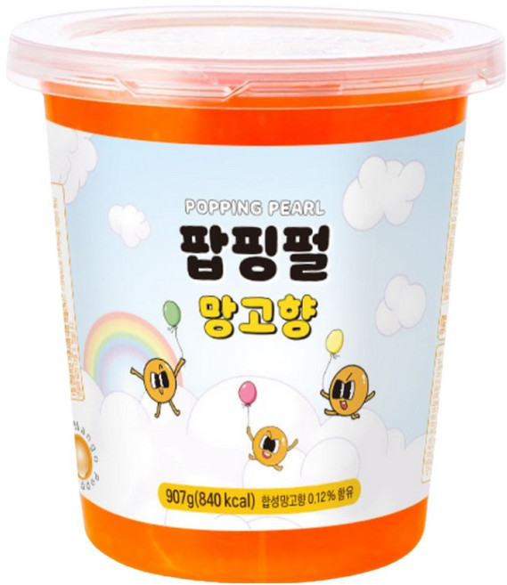 팝핑펄 팝핑보바 망고, 907g, 1개입, 1개