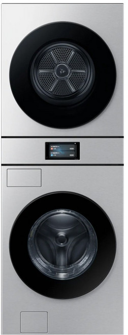 삼성전자 Bespoke AI 원바디 LCD 세탁기 WF90F25BBT + 건조기 DV90F22BBT 25kg + 22kg 177.8mm 방문설치, WH90F2522BBHT, 실버스틸