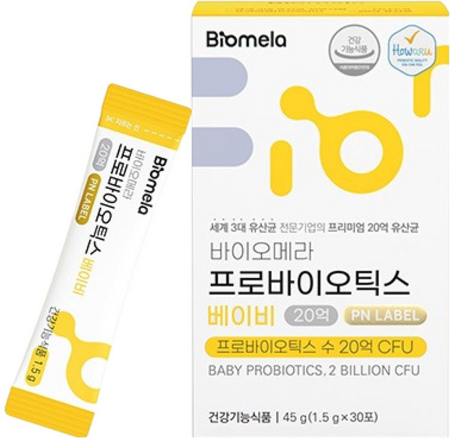Biomela 嬰兒益生菌 30入, 45g, 1個