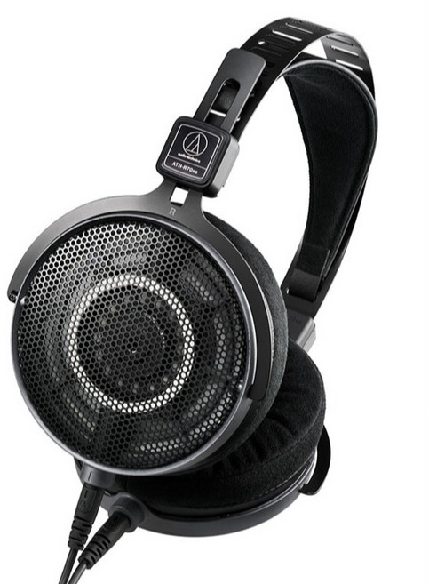 오디오테크니카 오픈형 프로페셔널 모니터링 헤드폰, ATH-R70Xa, 블랙