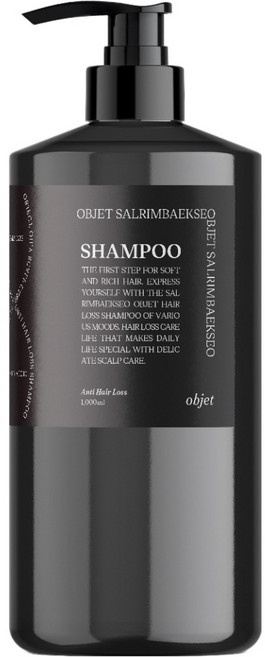 살림백서 오브제 지성 두피케어 약산성 탈모증상완화 샴푸, 1L, 1개