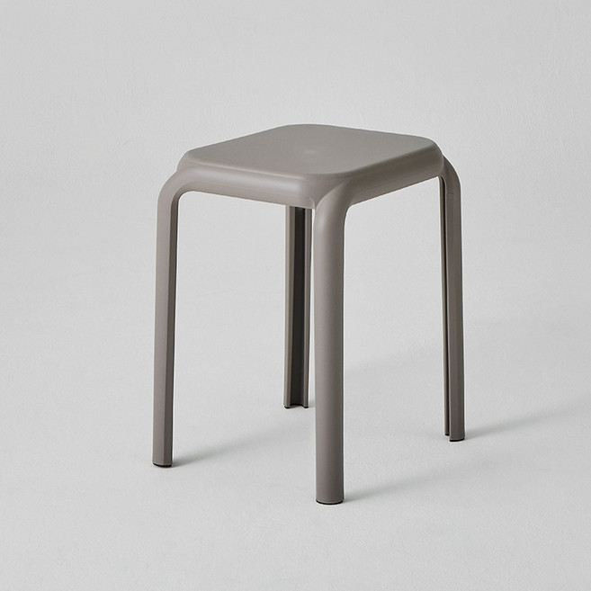 HANSSEM PP 方形椅凳 M, 灰褐色, 2個