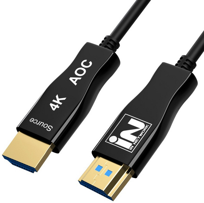 인네트워크 4K UHD 60Hz 지원 HDMI Ver2.0 광 하이브리드 AOC 케이블 IN-EHAOC2020, 1개, 20m