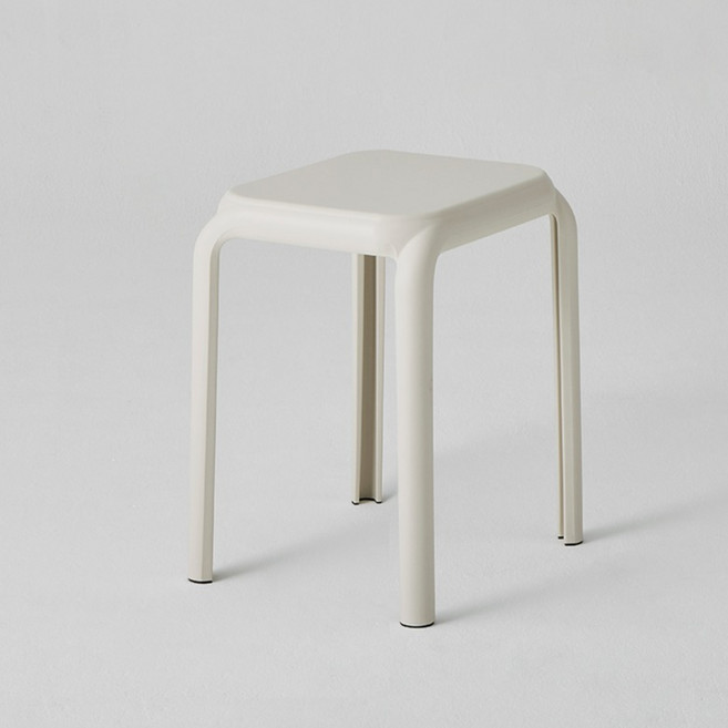 한샘 PP 스퀘어 스툴 M, 아이보리, 2개