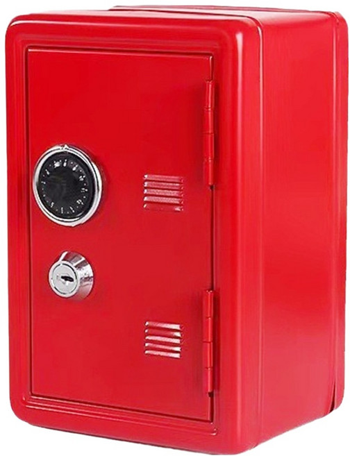 씨앤초이스 미니 캐비닛 저금통, 레드, 1개