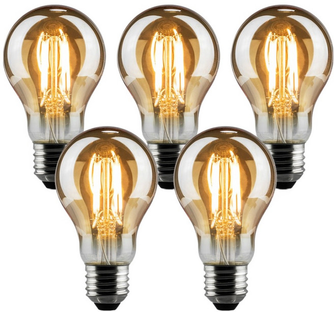 블링라이트 KDT-YD LED 에디슨 A60벌브 3W 전구, 전구색, 5개