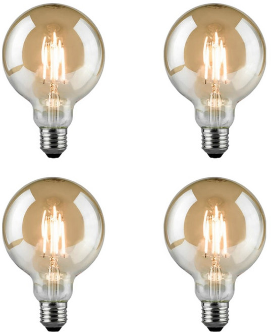 블링라이트 KDT-YD LED 에디슨 G95볼구 3W 전구, 4개