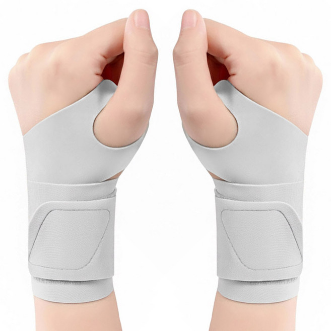 피스탑 심리스 소프트 손목 보호대 양손착용 세트, 1세트, 그레이