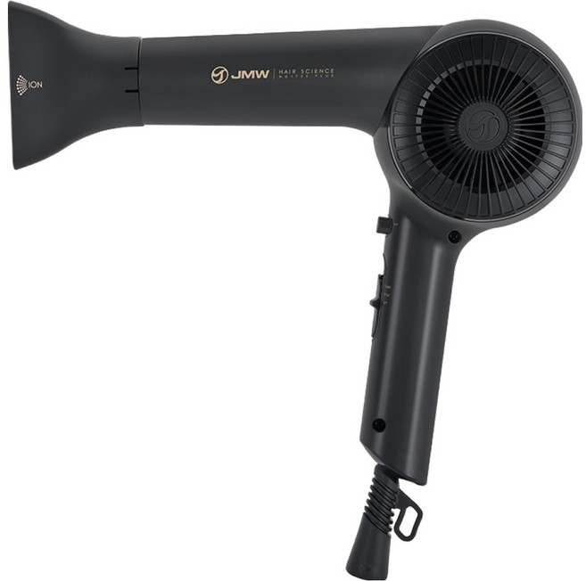 JMW BLDC 항공모터 헤어 드라이기 MG1700 PLUS 1600W, 블랙