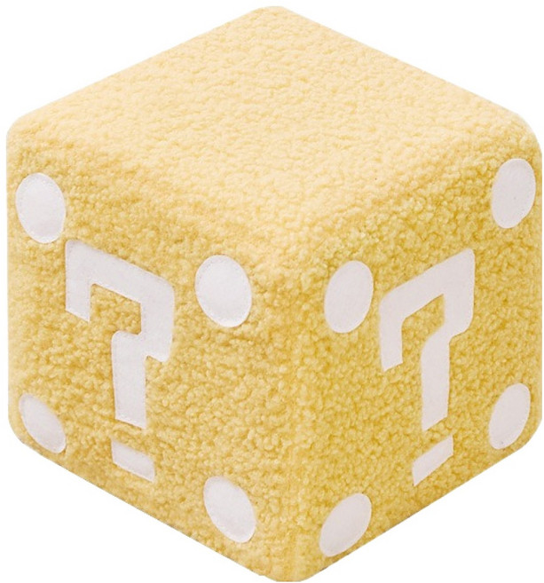 soonZAM 新款瑪利歐主題積木室內裝飾亮點椅凳 小尺寸, 黃色, 1個