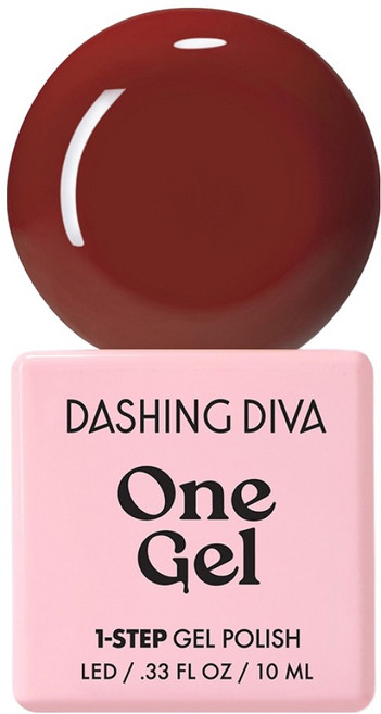 DASHING DIVA One Gel UV凝膠指甲油, C26 豆沙紅, 10ml, 1瓶