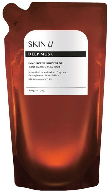 Skinu Innocent 深邃麝香沐浴凝膠 補充包, 400g, 1個