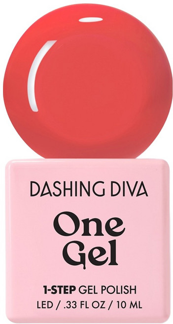 DASHING DIVA One Gel UV凝膠指甲油, C21 珊瑚皇后, 10ml, 1瓶
