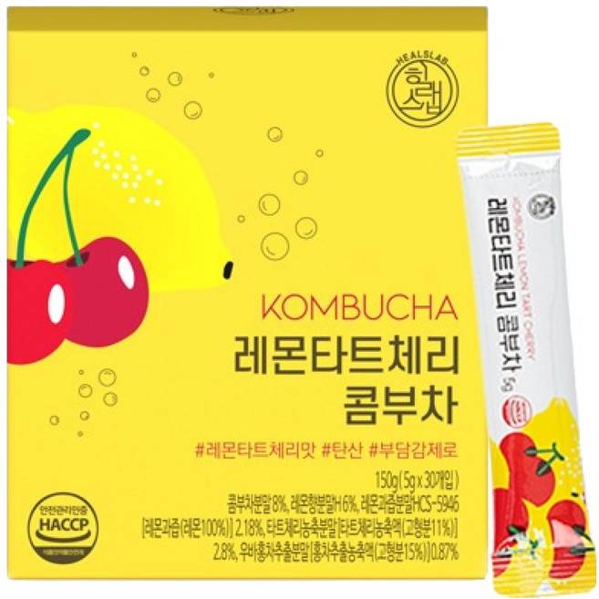 힐스랩 레몬타트체리 콤부차, 5g, 30개입, 1개