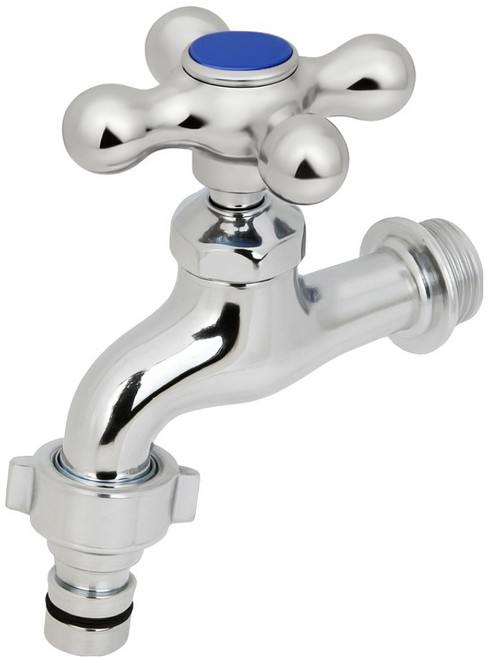 리빙이프 십자 커플링 냉수 수도꼭지, 1개