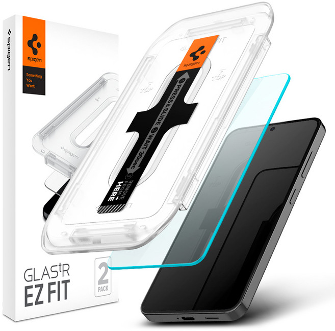 슈피겐 tREZ핏 강화유리 휴대폰 보호필름 2p 세트 특/KR AGL09375, 1세트