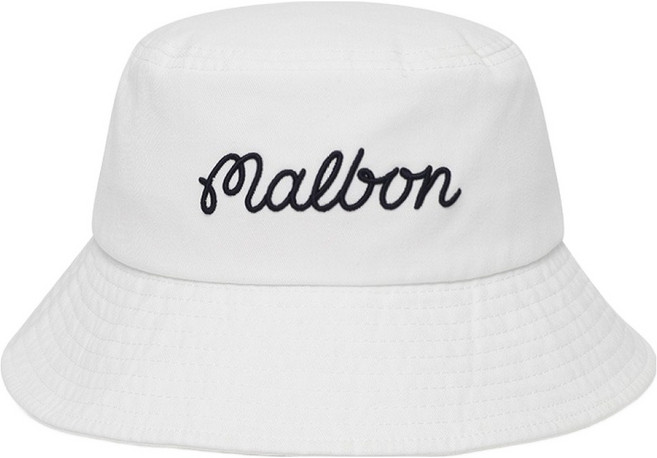 말본 남녀공용 베이직 레터링 면 버킷햇