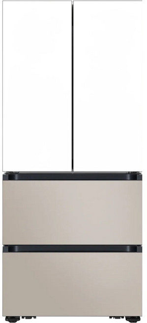 삼성전자 Bespoke AI 김치플러스 586L 4도어 스탠드형 김치냉장고 방문설치, 에센셜화이트 + 에센셜베이지, RK70F58M1ZG