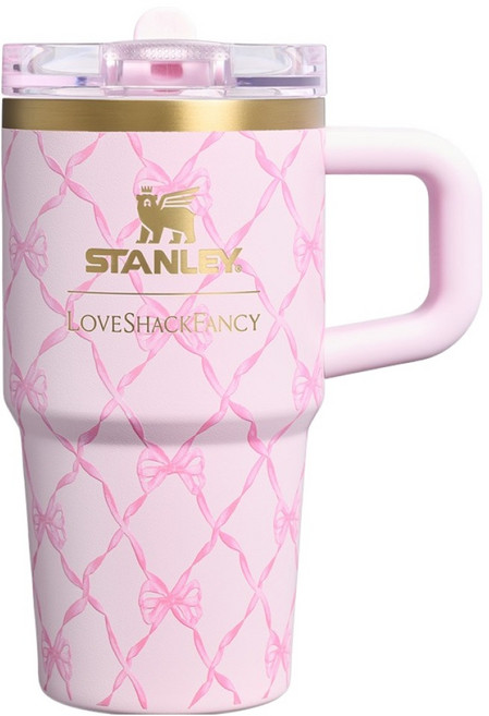 스탠리 퀜처 프로투어 플립 스트로 텀블러, 베이비 보우 핑크 페퍼민트, 1개, 591ml