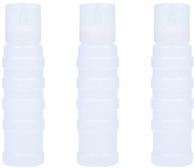 Living Family 可裁剪醬料瓶 單孔 含蓋, 3個, 900ml