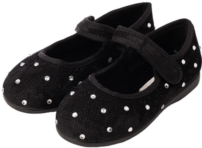 Bimbo Bimba 寶石絲絨毛絨瑪莉珍鞋