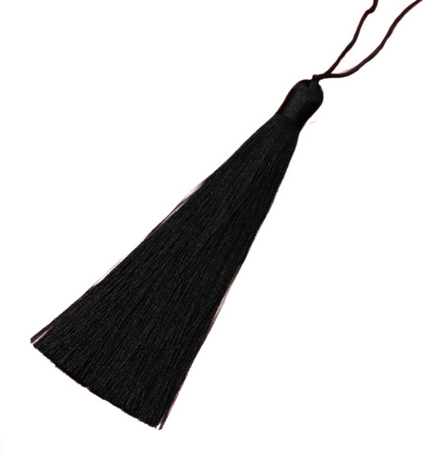 아이엔피 베이직 자수 태슬 13cm, 16 블랙, 15개