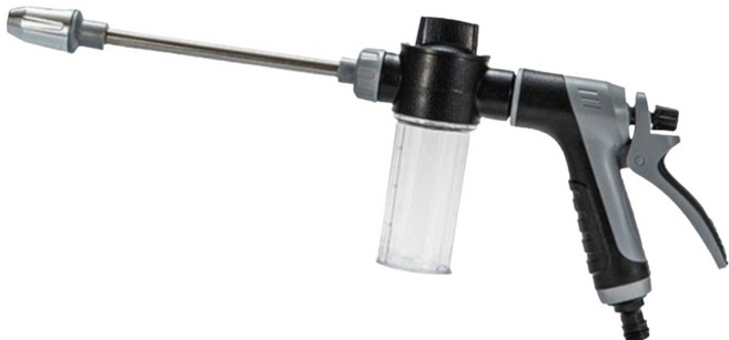 에코벨 고압 폼 세차 분사 물뿌리게 세차호스 워터건, 그레이, 40cm