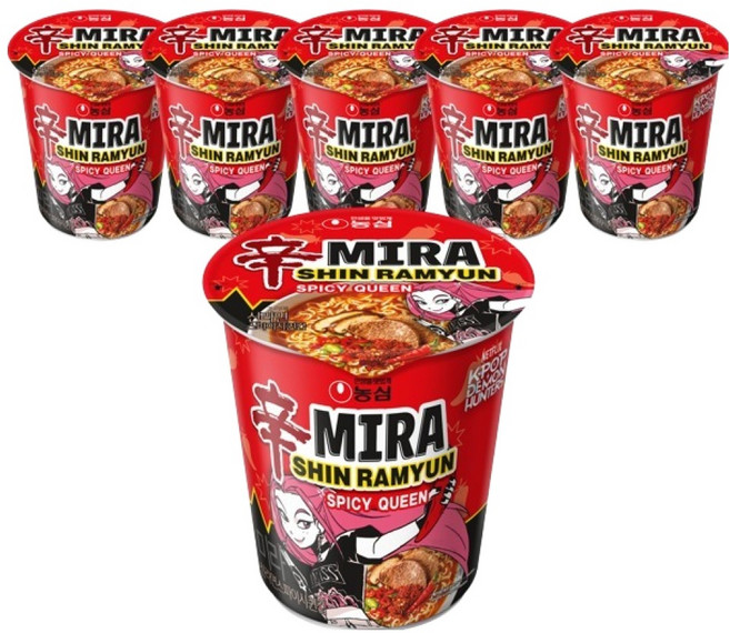 신라면 스파이시퀸 컵 65g, 6개