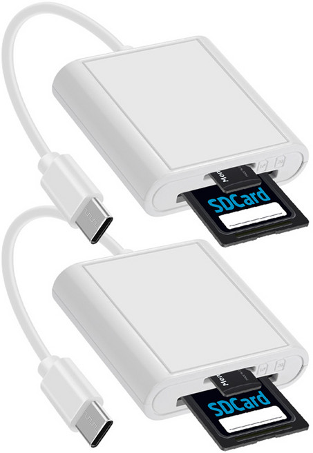 컴스 USB Type C Micro SD 카드리더기, DP114, 1개