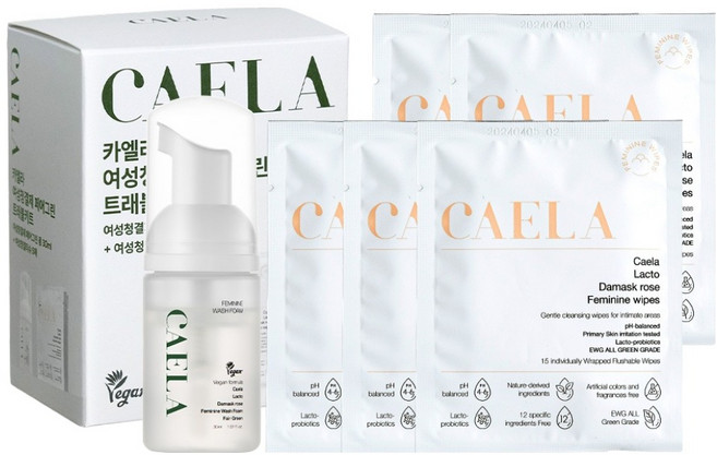 카엘라 폼 여성청결제 30ml + 티슈 5p 트래블 키트 세트, 1개