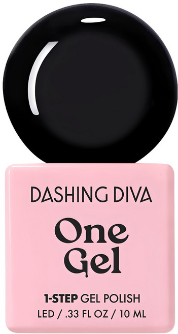 DASHING DIVA One Gel UV凝膠指甲油, C45 經典黑, 10ml, 1瓶