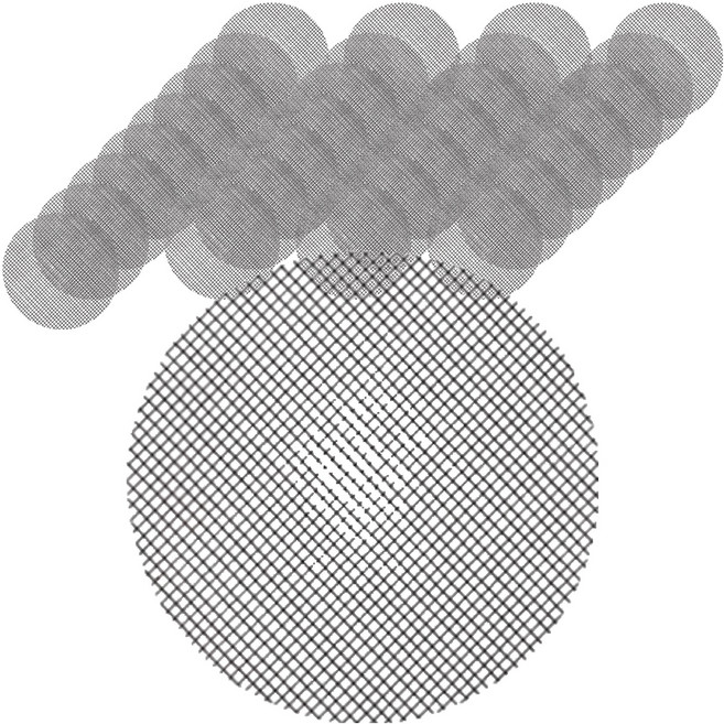 morningscent 다용도 물빠짐 원예용 화분 초슬림 깔망 원형 3호 100mm, 50개