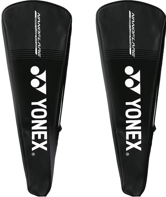요넥스 배드민턴 라켓 풀 케이스 나노플레어, 블랙, 2개