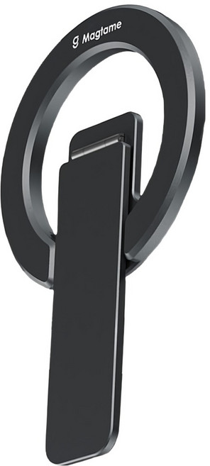 Magtame MagSafe 4合1雙磁性手機支架, 黑色, 1個
