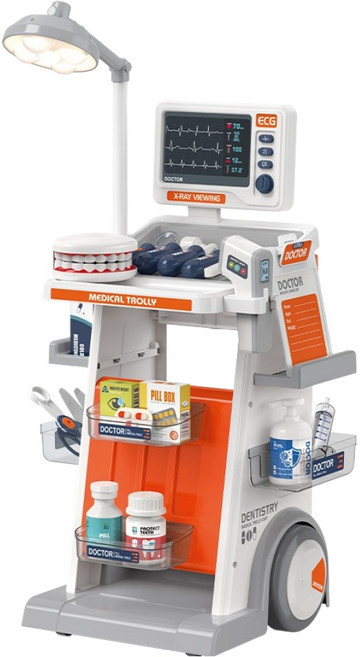 happyplay 小小醫生醫院遊戲醫生遊戲玩具豪華套組, 混合顏色, 1套