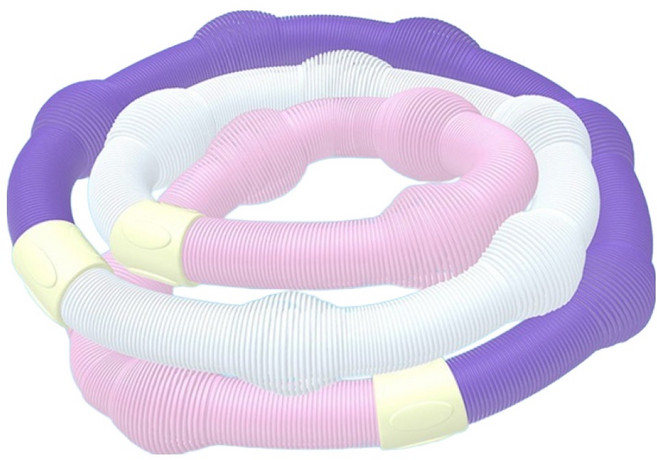 Honey Bubble 軟式彈簧瘦身居家訓練用呼拉圈, 混合色, 1個, 1kg