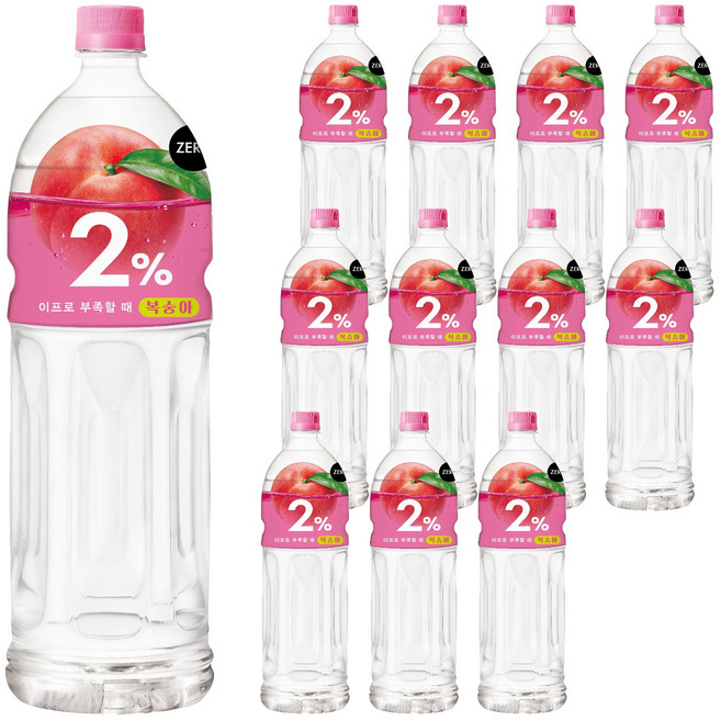 이프로 부족할때 복숭아 이온음료, 12개, 1.5L