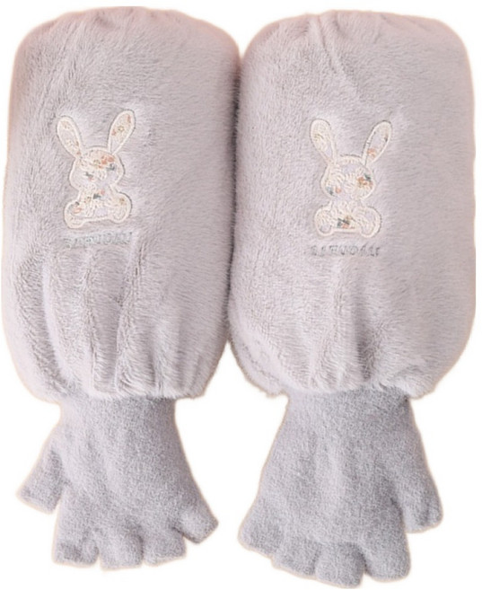 Taminayo 柔軟辦公手套袖套 雙臂穿戴組, 灰色