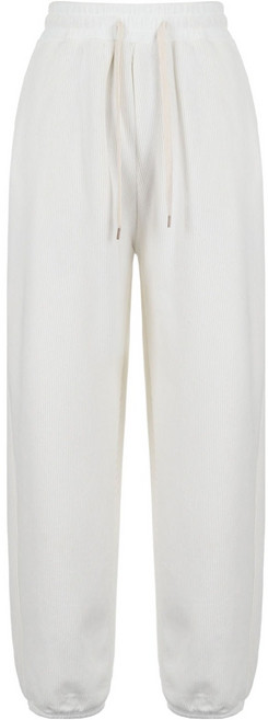 에이비플러스 여성용 벨벳 코듀로이 융기모 밴딩 조거 팬츠 LSA1MP39