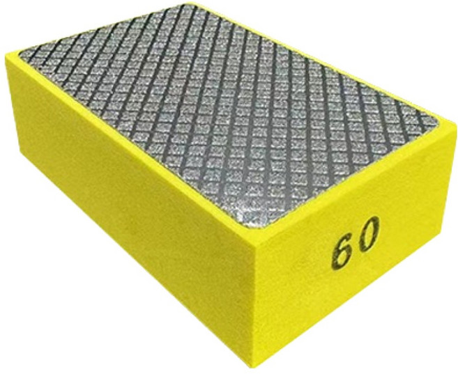 OON 다이아몬드 블럭 사포 옐로우 60방, 1개