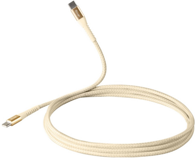 Riivan USB-C to C 快充傳輸線 100W, 黃色, 1個, 1.5m