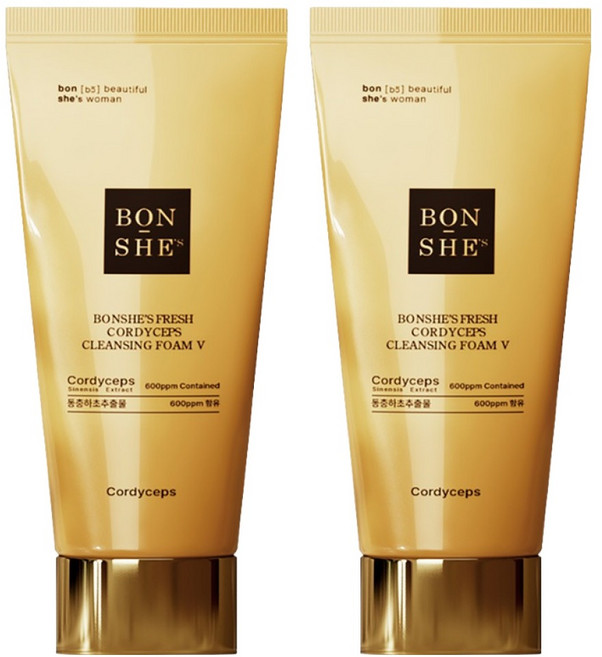 본쉬즈 프레쉬 동충하초 클렌징폼 브이, 150ml, 2개
