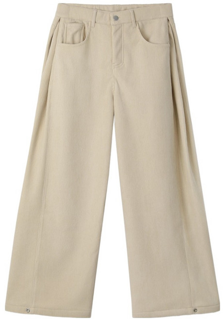 M.N.C 男款燈芯絨刷毛隱藏式鬆緊帶寬褲 MDIP982LJ