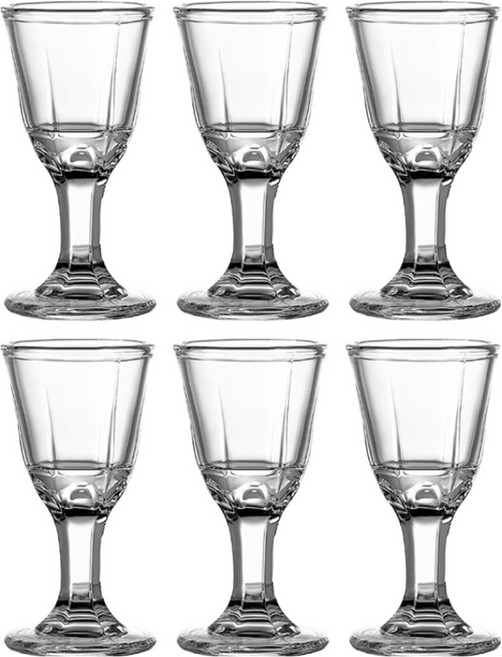 애스크제이 미니고블렛 고량주잔 10ml, 투명, 6개