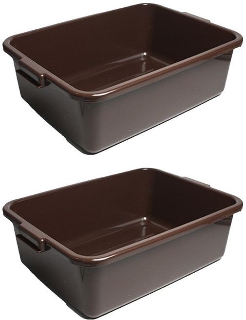 리빙메이트 업소용 서빙카 버싱박스, 브라운, 2개