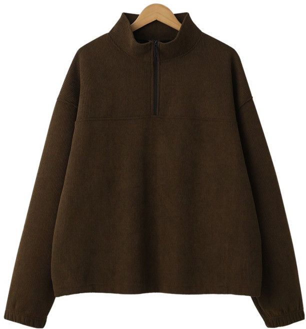 엠엔씨 남성용 골덴기모 스트링 반집업 맨투맨 MDMU479JL