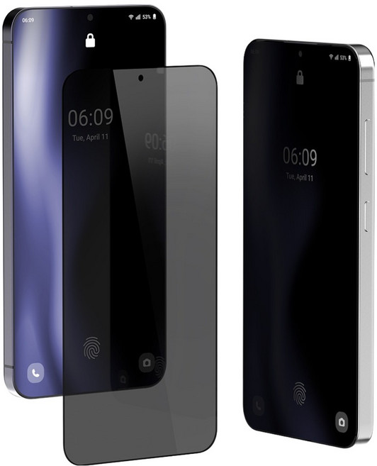 구스페리 프라이버시 180도 보호 강화유리 액정보호 필름 2p 세트, 1세트