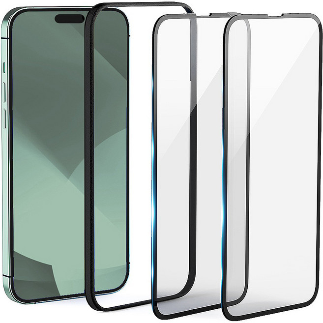 구스페리 5DX 풀커버 강화유리 휴대폰액정보호필름 2p 세트, 1세트