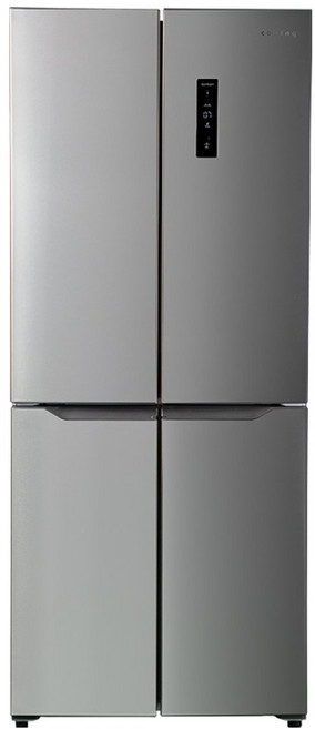 쿠잉전자 글램 글라스 대용량 418L 양문형 4도어 냉장고 방문설치, MD405M